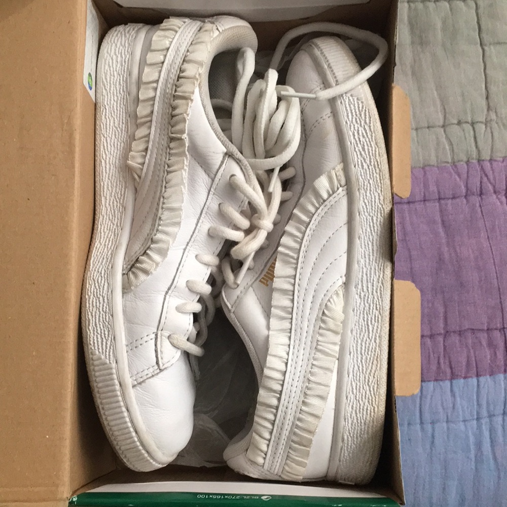 Puma frill white 6.5 used